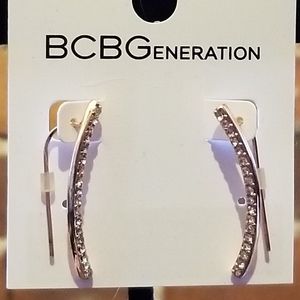 **Buy 2 get 30% OFF** BCBGeneration Women's Silver Crawler Earrings